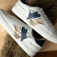 Printed Recycled Leather Kicks