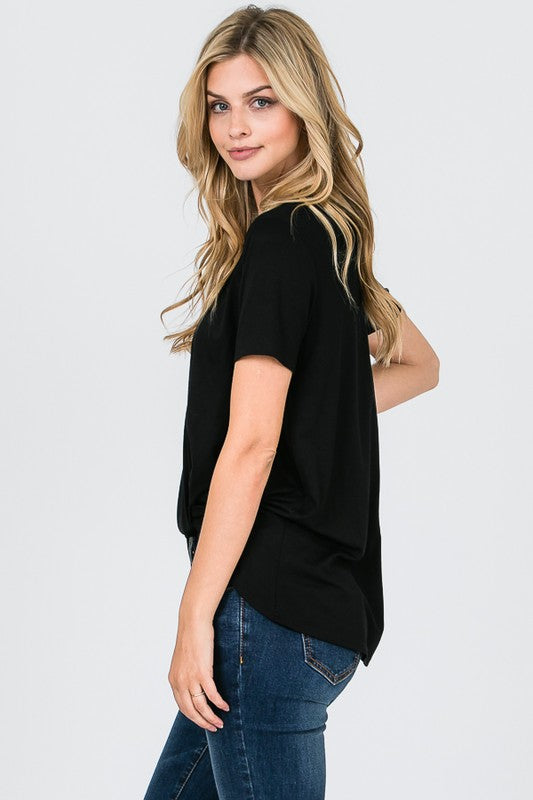 Emma V Twist Tee