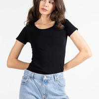 C'est Moi Bamboo Short Sleeve Scoop Neck