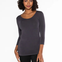 C'est Moi 3/4 Sleeve Bamboo Top