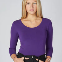 C'est Moi 3/4 Sleeve Bamboo Top