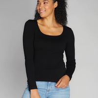 C'est Moi Seamless Ribbed Long Sleeve