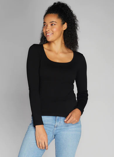 C'est Moi Seamless Ribbed Long Sleeve