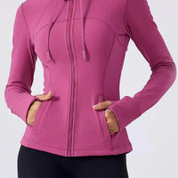 Lila Hooded Yoga Jacket