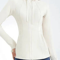 Lila Hooded Yoga Jacket