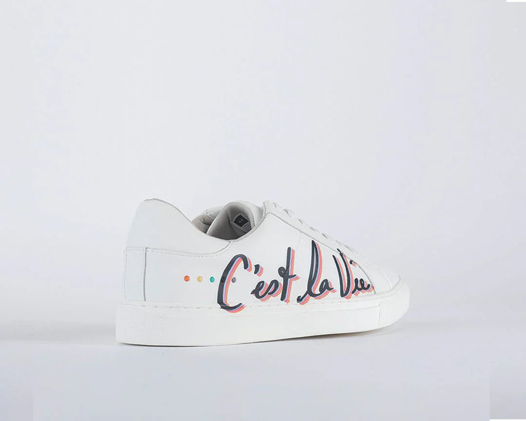 Printed Recycled Leather Kicks