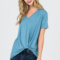 Emma V Twist Tee