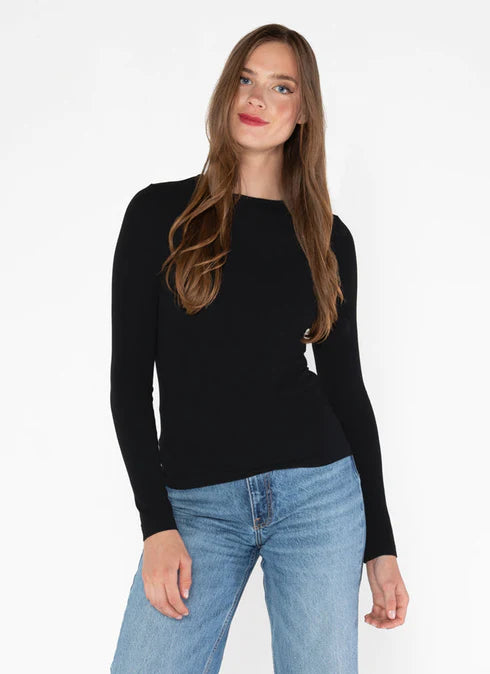 C'est Moi Bamboo Long Sleeve Crew Neck