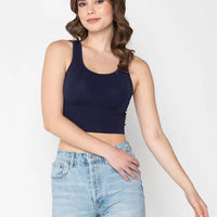 C'est Moi Bamboo Crop Tank