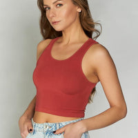 C'est Moi Bamboo Crop Tank