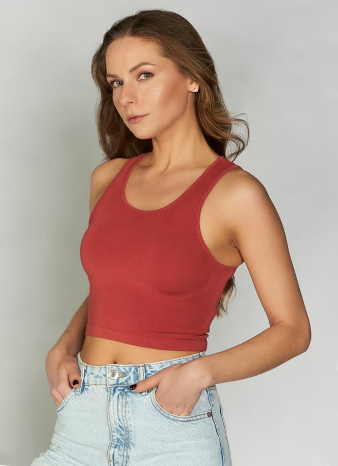 C'est Moi Bamboo Crop Tank