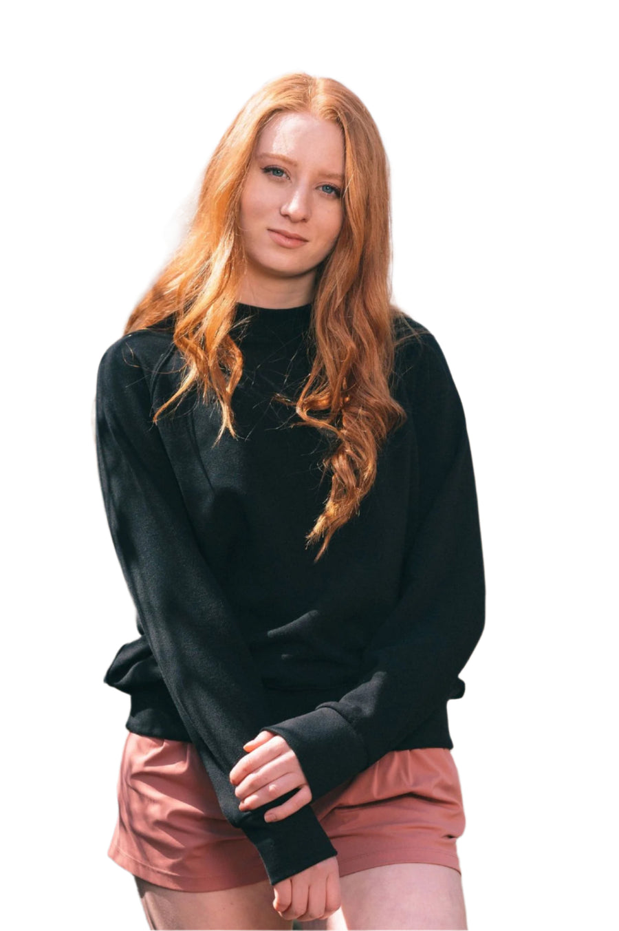 Bamboo Ruby Fleece Crew Sweater 2.0 Black