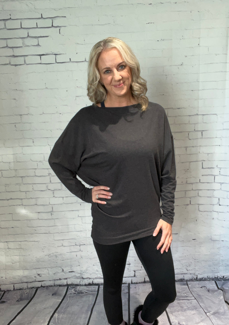 Bamboo Dolman Top Long Sleeve